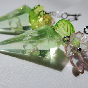 Entangle d4 Handmade Dice Earrings