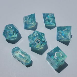 Blue Raspberry - 7pc. Sharp Edge Dice Set