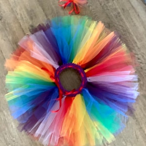 Rainbow tutu, baby tutu, kids tutu, birthday tutu, fancy cake skirt, dress up tutu, photo shoot tutu, multicoloured tutu, cakesmash tutu,