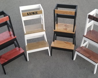 Tabourets Et Marchepieds Pour Enfants Etsy Ca