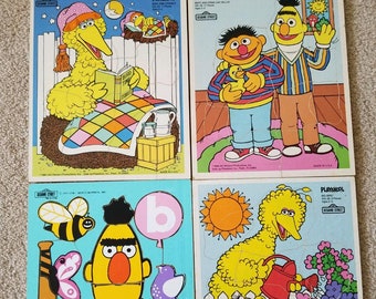 sesame street wooden puzzles