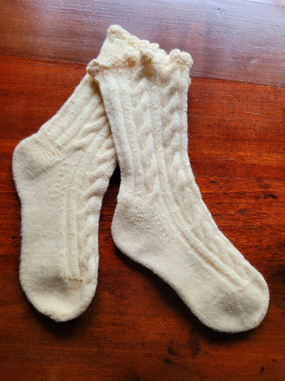 Vintage Knit Kids Socks - image 2