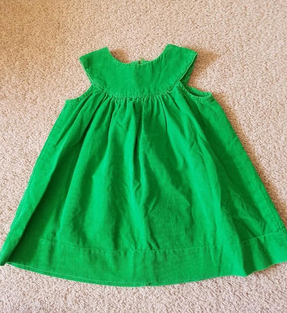 Vintage Green Corduroy Dress - image 1