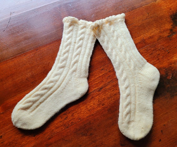 Vintage Knit Kids Socks - image 1