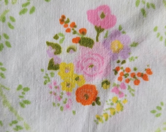 Vintage Cannon Monticello Full Size Fitted & Flat Sheet