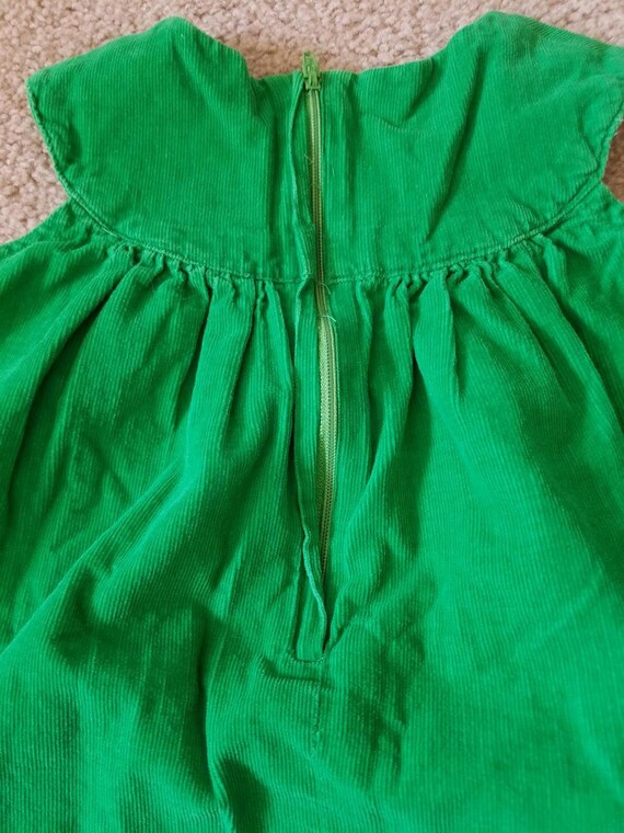 Vintage Green Corduroy Dress - image 4
