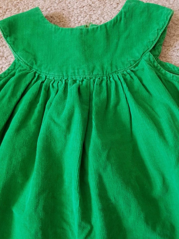 Vintage Green Corduroy Dress - image 3