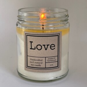 Jasmine + Sandalwood Soy Candle