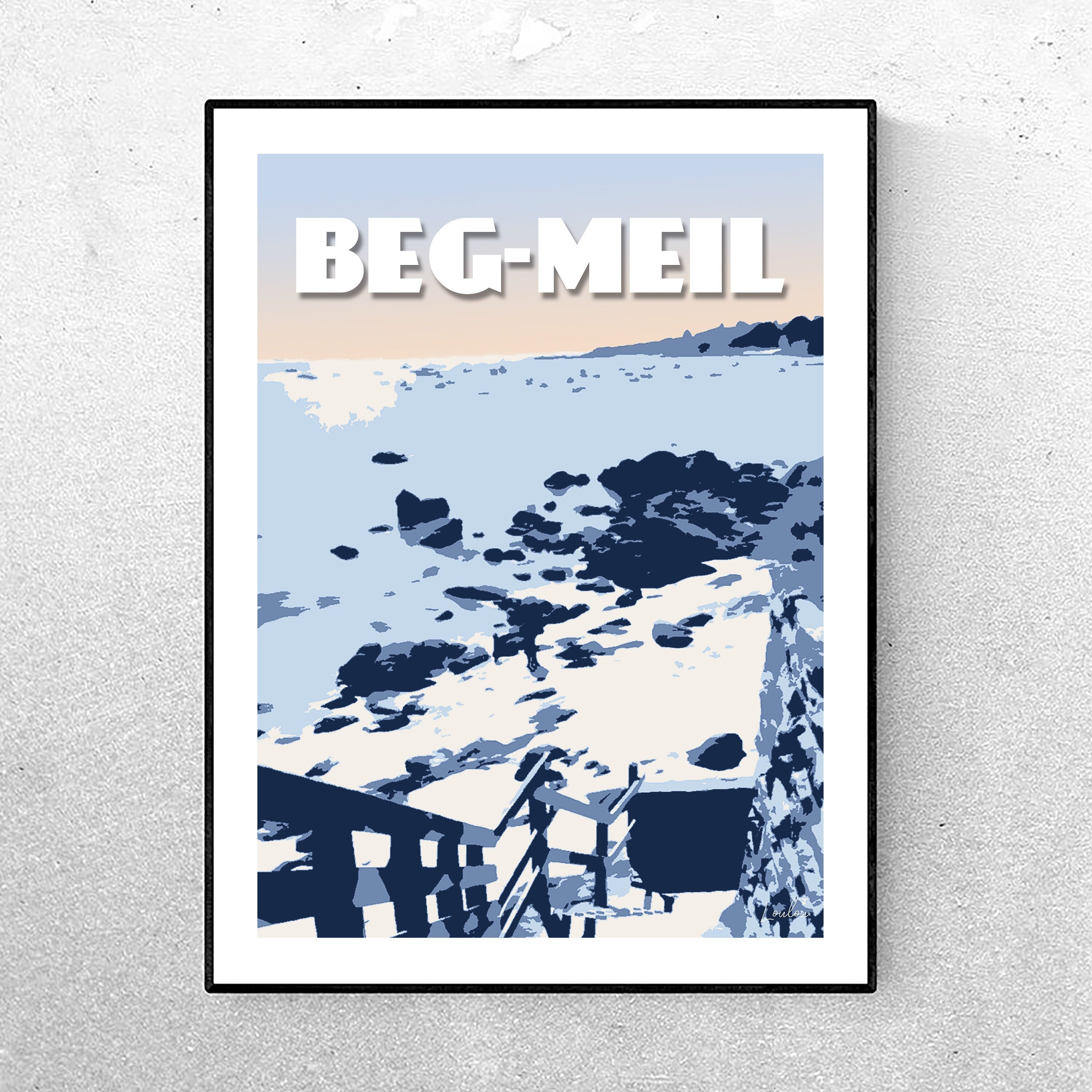 Affiche Beg-Meil - La Crique