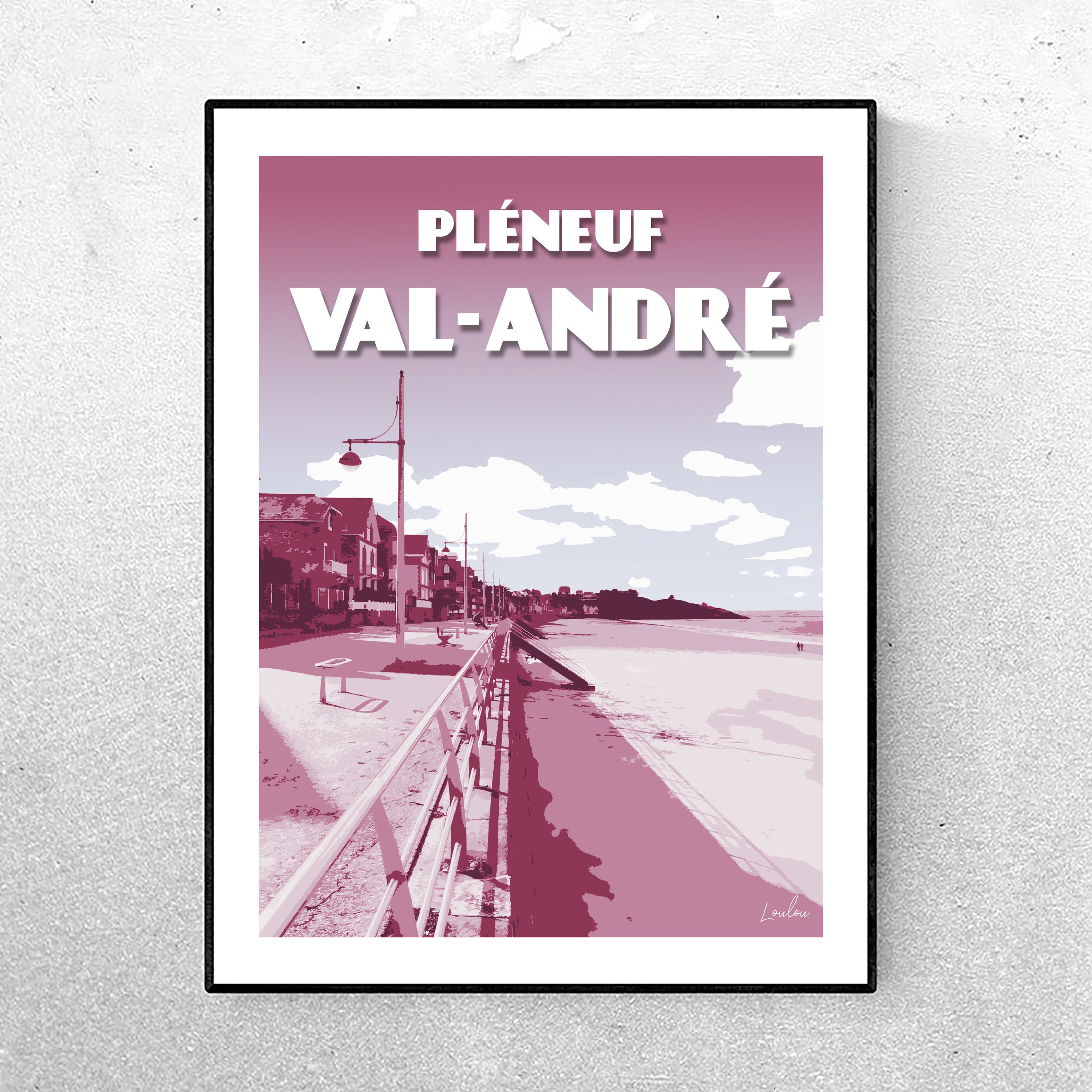 Affiche Pléneuf Val-André - Violet