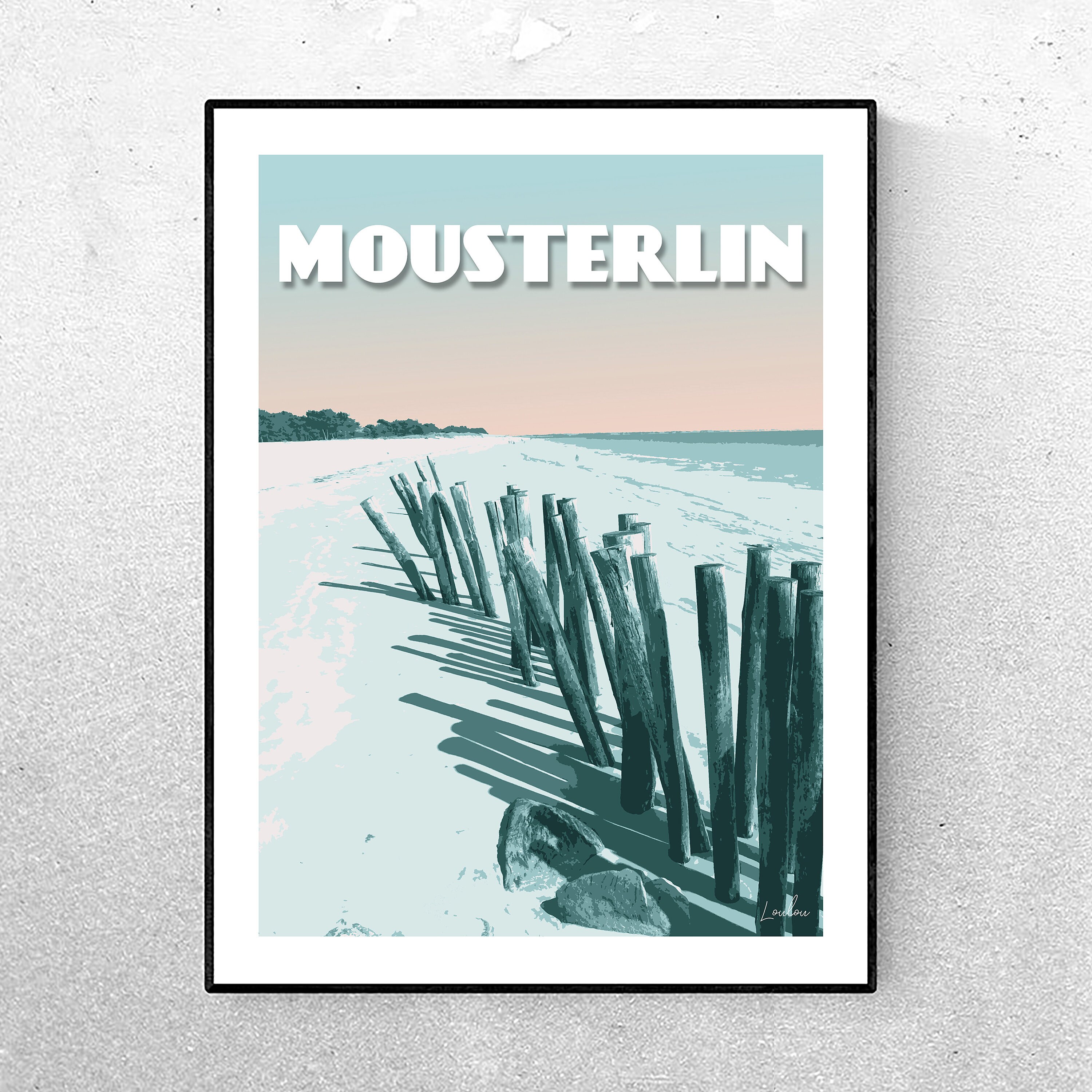 Affiche Mousterlin - Vert