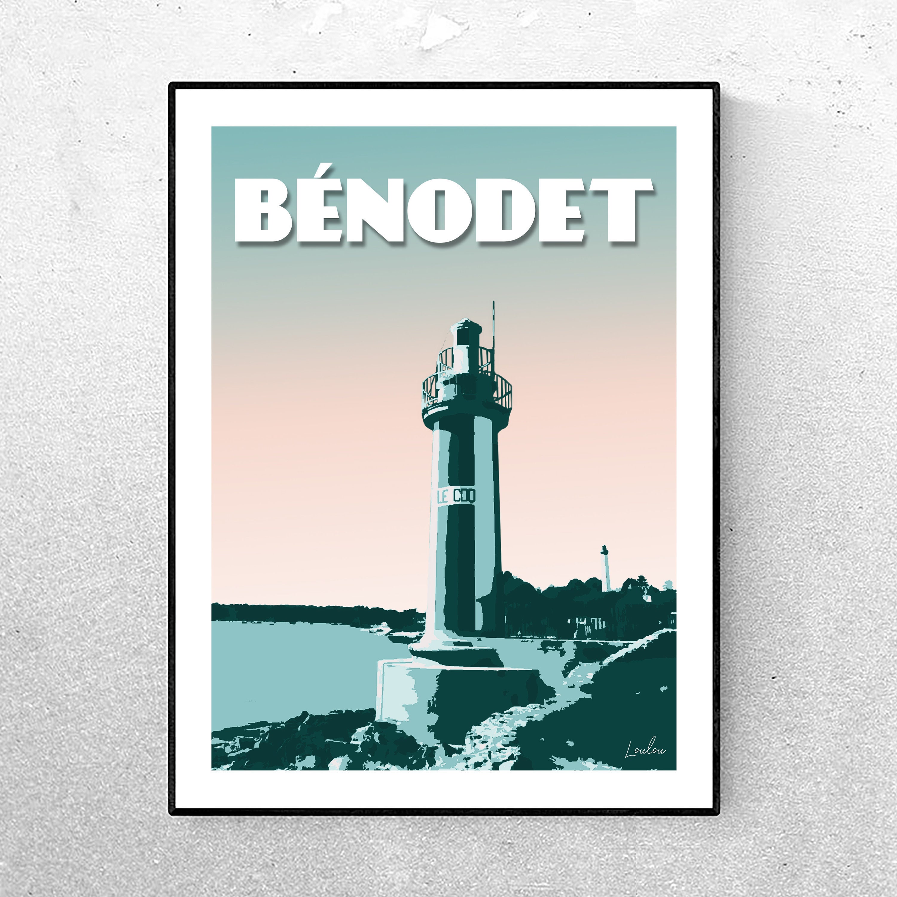 Affiche Bénodet - Le Coq Vert