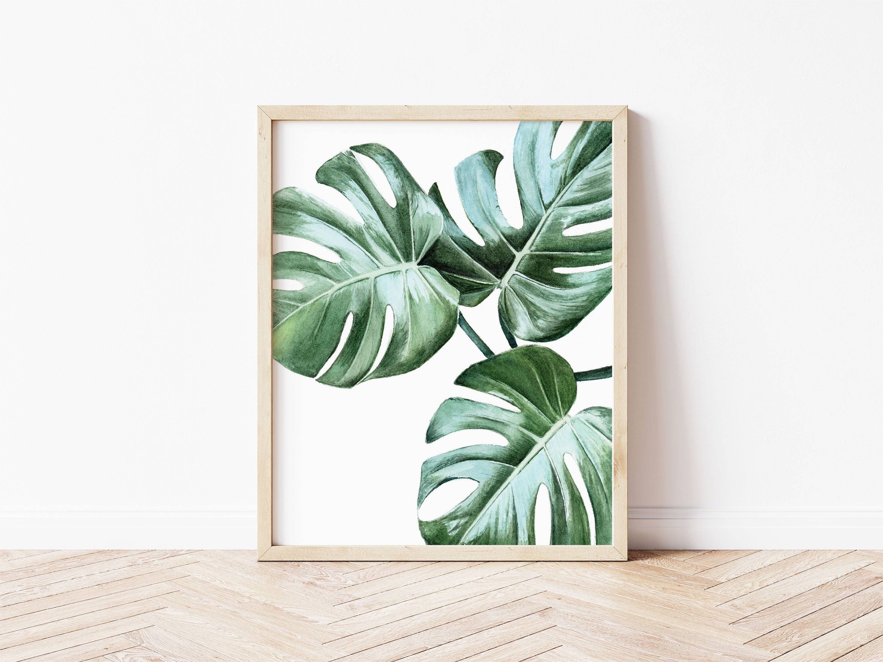 Monstera Watercolor Painting | Watercolor Print | Giclee Print | Foliage Art | Tropical Plant Wall Art | Botanical Art | Greenery Prints