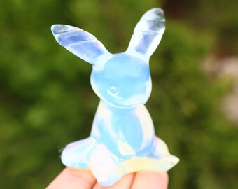 2.'Natural Opalite carved Umbreon, Opalite Moon ibrahimovic,Crystal  Figurine, Crystal Skull Carving,Crystal Healing Decor,Skull Collect