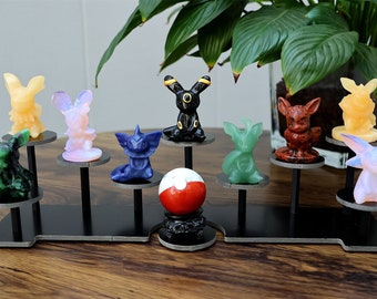 2.2inch Natural Crystal Carved EEVEE,Nine forms of eevee,Crystal Pokemon Carving,Crystal Healing Decor,Skull Collect 1PC