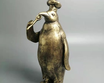 Available in 3 Colors: Bronze, Black, /& White 7.5 Painting Penguin Build Your Own Penguin Family Collection Sculpture