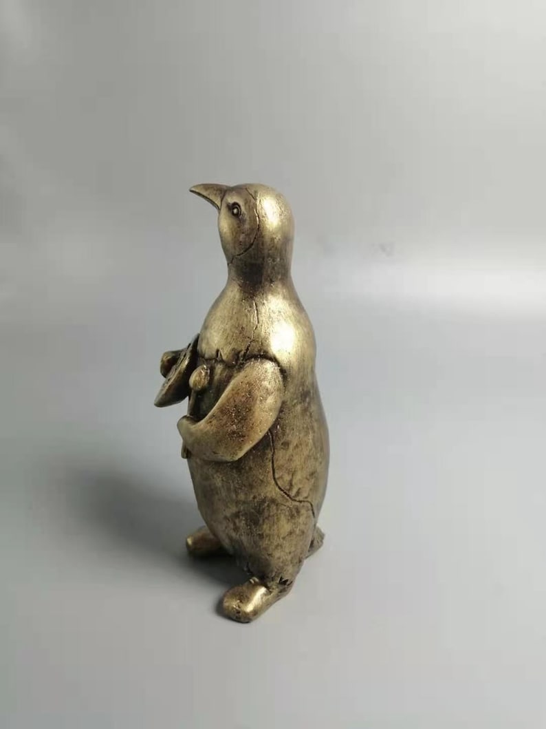 Available in 3 Colors: Bronze, Black, /& White 7.5 Painting Penguin Build Your Own Penguin Family Collection Sculpture