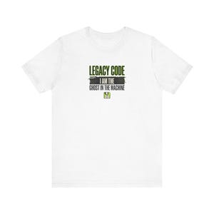 レガシーコード　私は機械の中の幽霊だTシャツ｜プログラマーシャツ