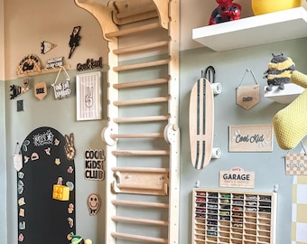 Kletterwand für Kinder: Schwedische Leiter, Montessori-Turnhalle, Indoor-Spielplatz