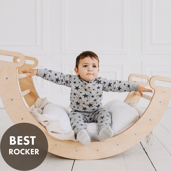 Cadeau d'anniversaire pour enfant, rocker Montessori, arche d'escalade, kletterbogen, cadeaux pour tout-petits, arche d'escalade, grimpeur Montessori, rocker pour tout-petits