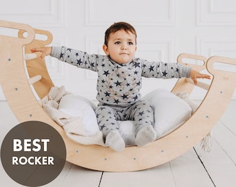 Cadeau d'anniversaire pour enfant, rocker Montessori, arche d'escalade, kletterbogen, cadeaux pour tout-petits, arche d'escalade, grimpeur Montessori, rocker pour tout-petits