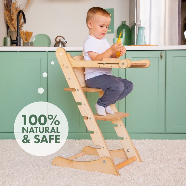 Cadeaux pour tout-petits - chaise de cuisine Montessori pour bébé - tour Montessori - tour pour tout-petits - escabeau pour tout-petit - tabouret Montessori - chaise pour tout-petit