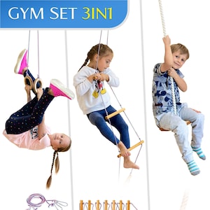 Goodevas Jungle Gyms Kids Set - Montessori Play Gym | Best Gift for Kids From 3-12 Years | Montessori Activities