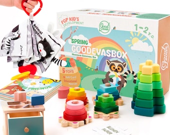 Montessori Educational Box – 5 Eco-Friendly Toys for Toddlers