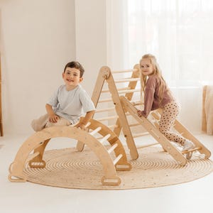 Set da arrampicata Montessori con cuscino: Palestra per bambini