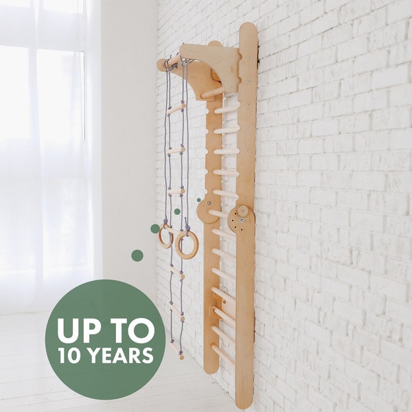 Swedish ladder, Indoor play gym, Сlimbing wall for kids, Toddler climbing gym, Montessori play gym, Montessori climber, Toddler climber wall