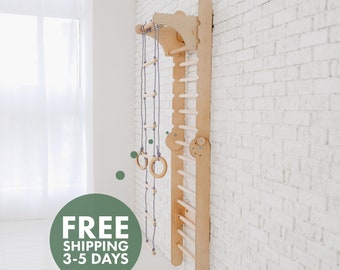 Gift for kids, Swedish Ladder, Play gym, Climbing wall, Toddler climbing gym, Montessori play gym, Montessori climber, Toddler Playground