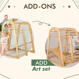 Toddler gift, Indoor Playground for kids, Montessori climbing set, Outdoor play, Outdoor toy, Indoor swing, Toddler climbing gym, Jungle gym image 4