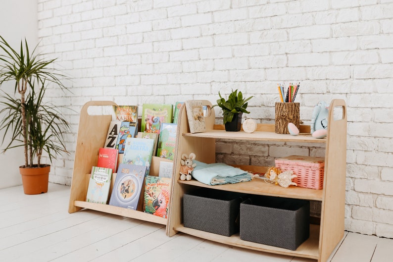Montessori Bookshelf Montessori Shelf Nursery Bookshelf Etsy