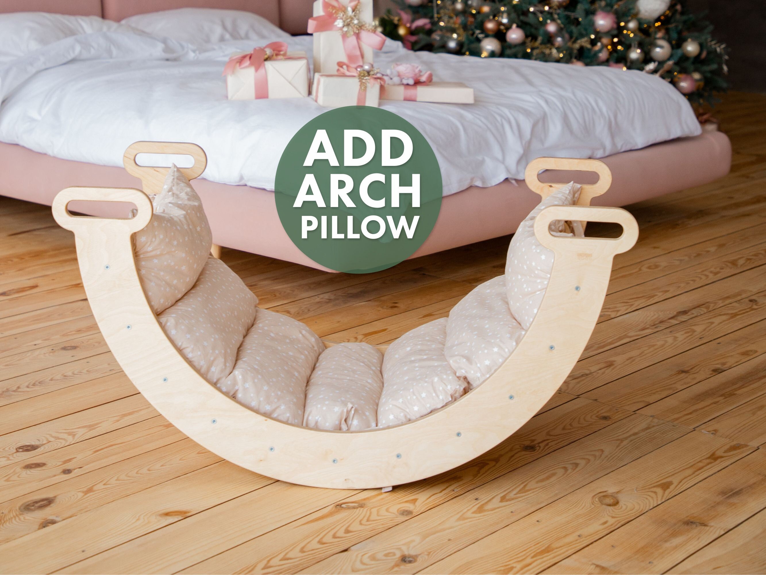 Beige Climbing Arch Pillow, Kletterbogen Mit Kissen, Cushion for Arch  Climber, Arche Montessori Arch Rocker,indoor Spielplatz 