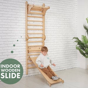 Gift for kids, Swedish Ladder, Play gym, Climbing wall, Toddler climbing gym, Montessori play gym, Montessori climber, Toddler Playground image 6