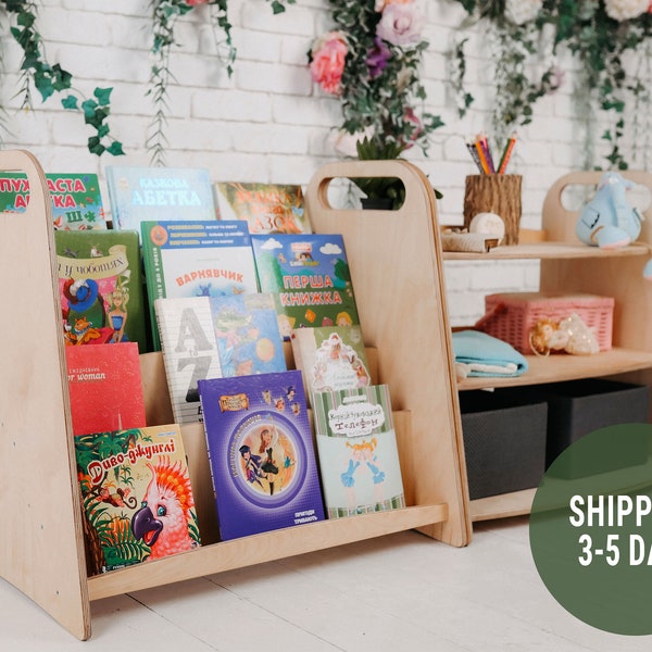 Montessori Bookshelf Etsy