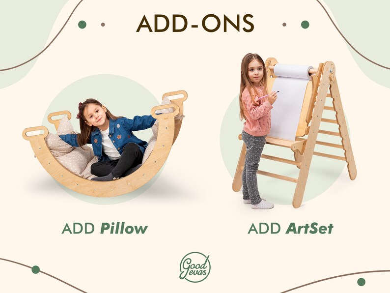 Regalos para niños, escalador Montessori set 5in1 con arco de escalada, escalador Triangle, Kletterbogen mit kissen, Klettergerüst interior imagen 9