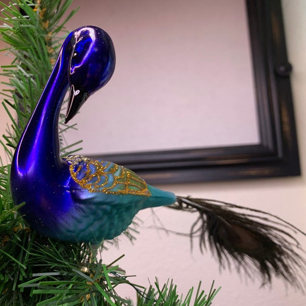 Peacock Ornament Etsy