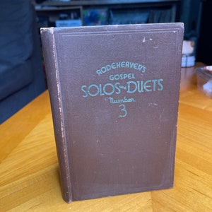 1930s Gospel Solos and Duets Rodeheaver Sheet Music Book