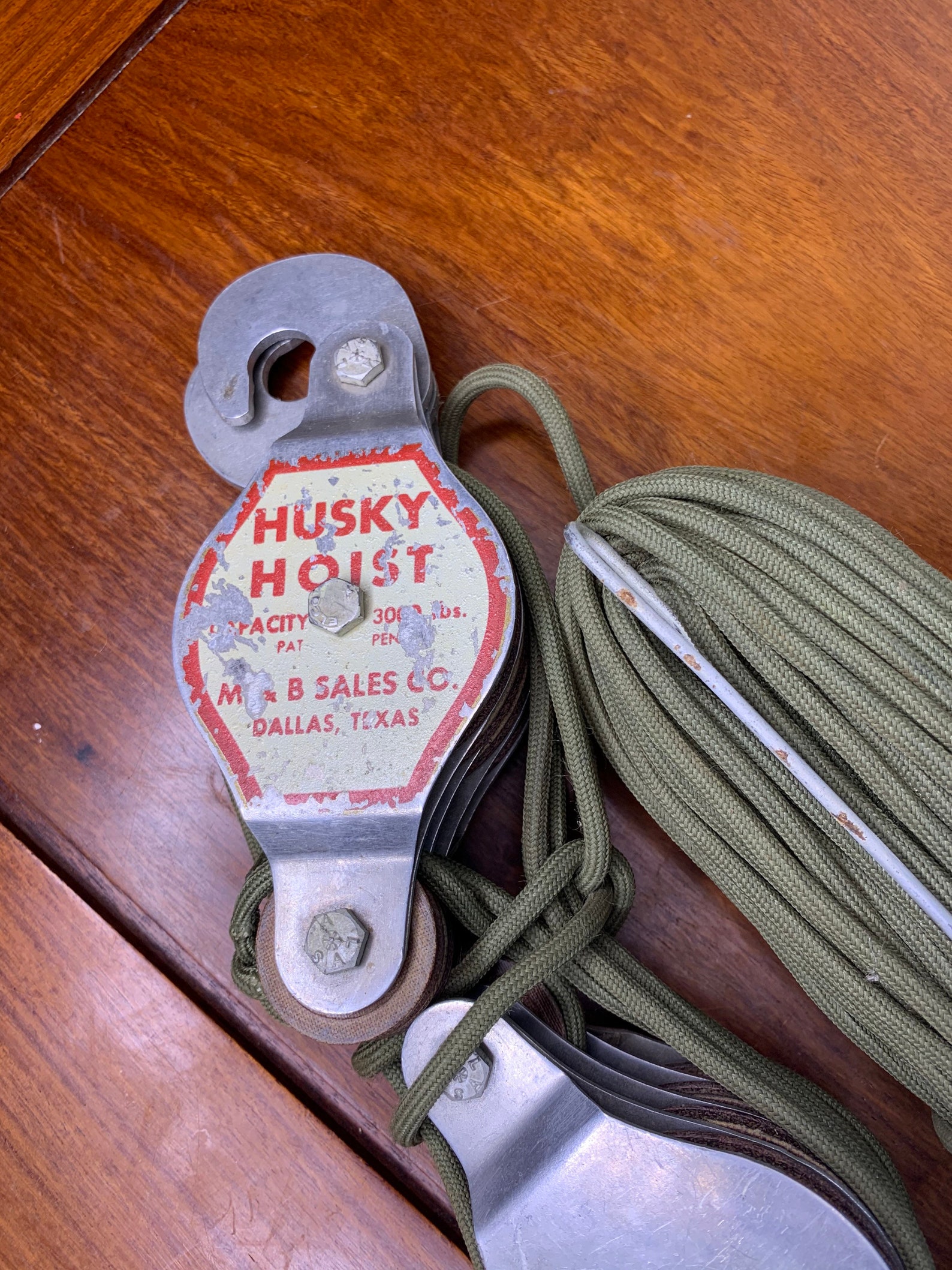Antique Husky Hoist Vintage Rope Pulley Etsy