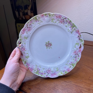 1900s floral Wheelock Vienna Austria Serving Plate