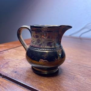 Alerting & Longton English LustreWear brown and bronze Porcelain creamer