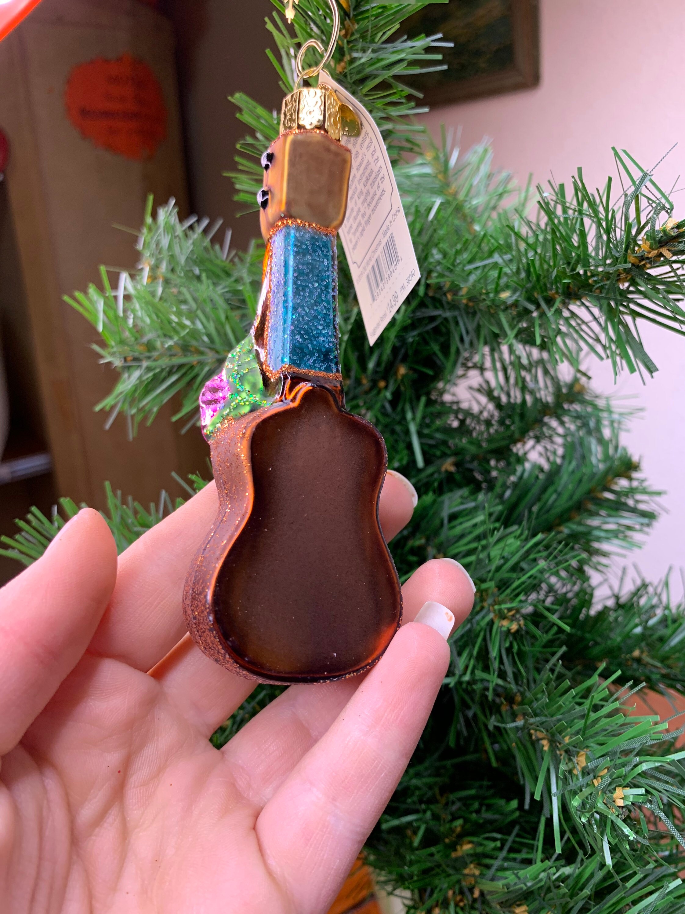 Old World Christmas Ukulele Ornament Etsy