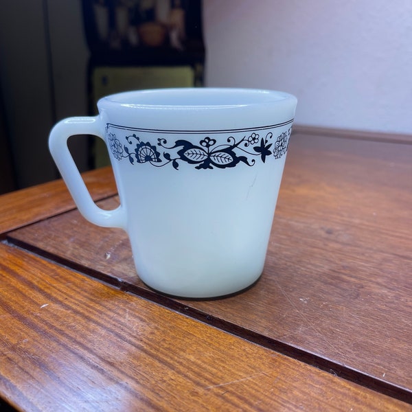 Vintage Pyrex Old Town Blue Teacup 1410