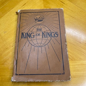 Vintage The King of Kings Sheet Music Book