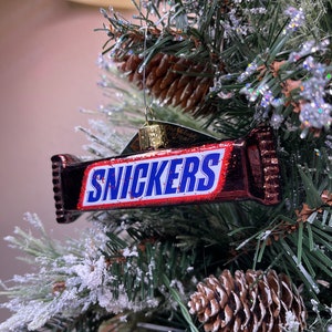 Glass Snickers Ornament Old World Christmas