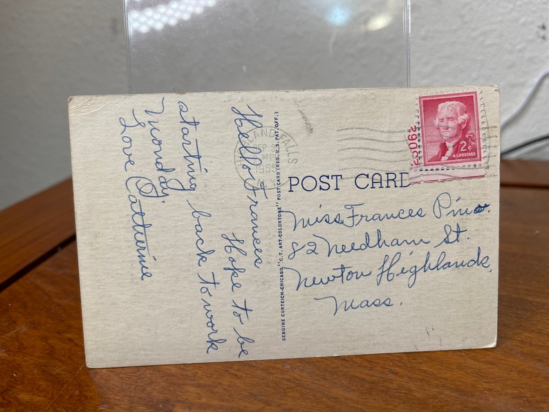 Colorized Highland Falls New York White Border Post Card Etsy