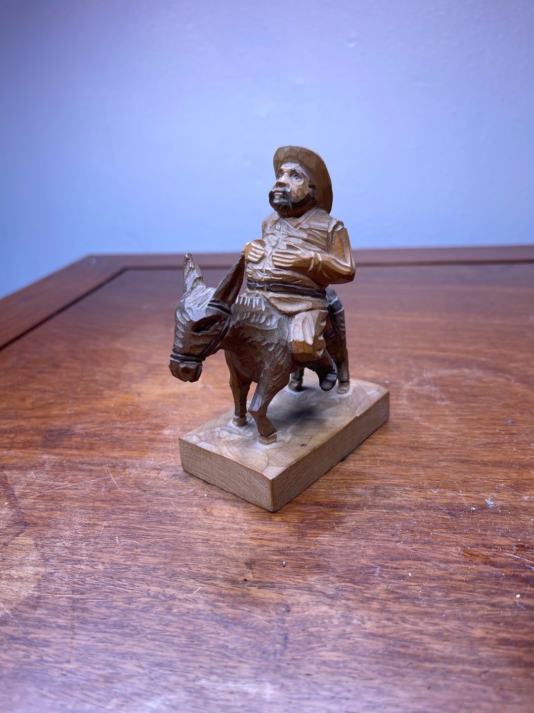 Sancho Panza on Donkey Made in Spain Ouro Artesania Figurine Etsy