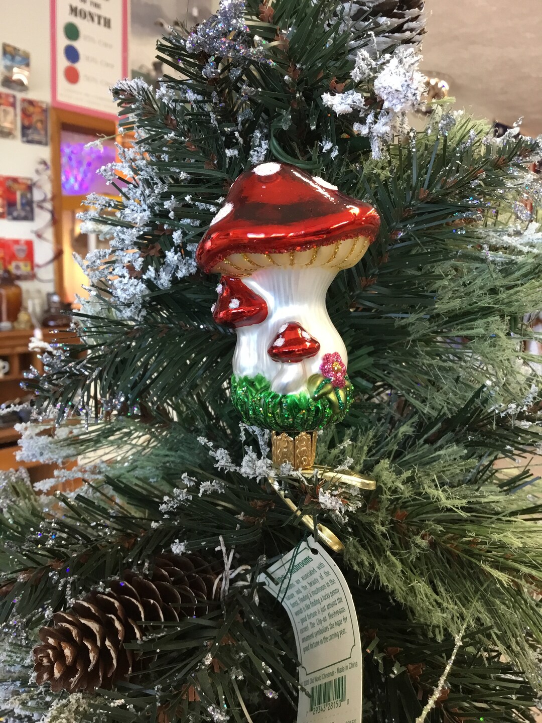 Clip on Mushrooms Ornament Old World Christmas - Etsy