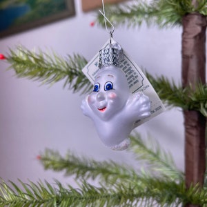 Halloween Mini Casper Ghost Ornaments Old World Christmas